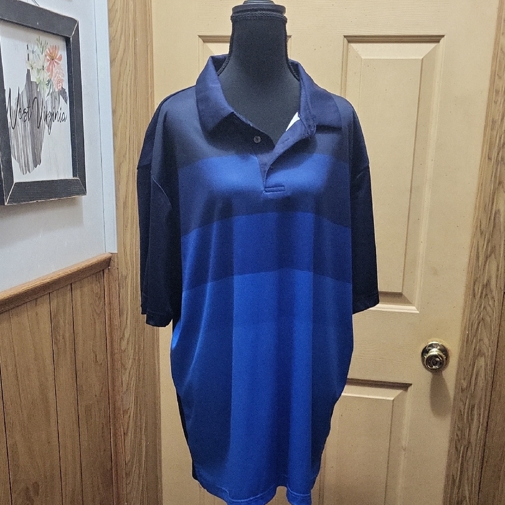 Hogan Navy and Royal Blue Polo Shirt